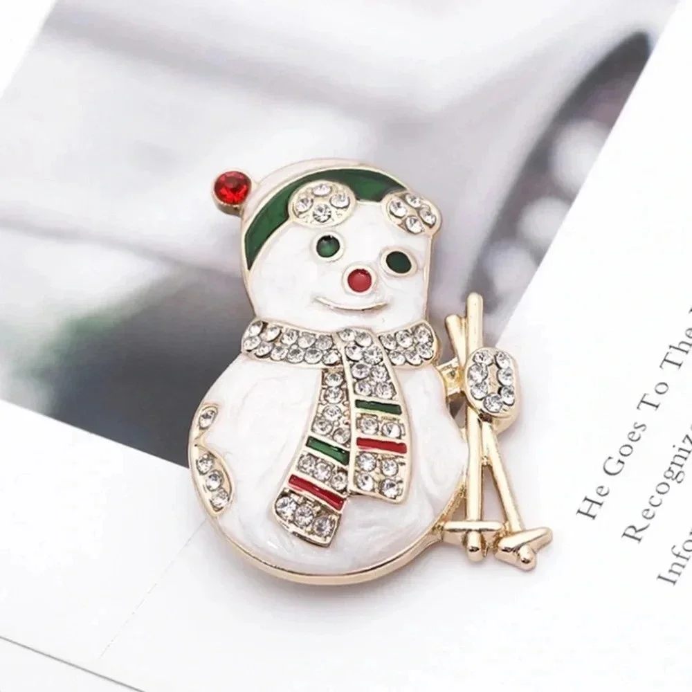 NIB cute snowman ⛄️ woman brooch